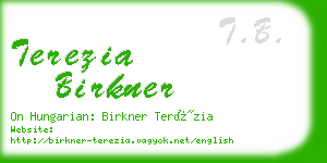 terezia birkner business card